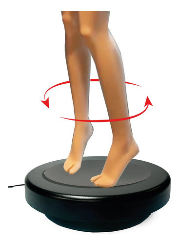 Base Giratoria 50cm Maniqui Exhibir Mejor Calidad Vidriera 0