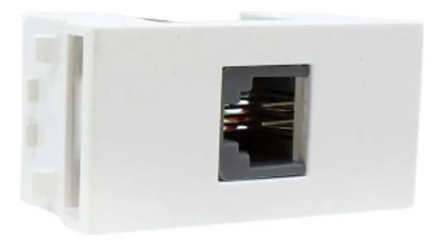 Toma Cable Tv De Embutir Plástico Blanco 0