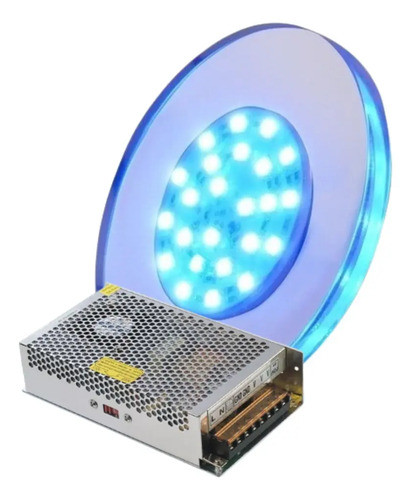 Kit Completo 1 Luz Pileta Acrilico Fria 0