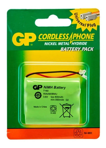 Bateria Gp P/ Teléfono Inalámbrico Modelos Panasonic Samsung 0
