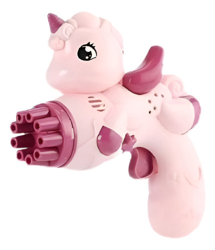Pistola Burbujera De Unicornio Rosado Moltok 0