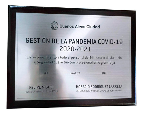 Placa Reconocimiento, Plaqueta, Grabado Incluido 0