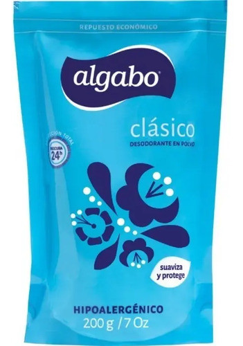 20 Repuesto Talco Desorodante Clasico Algabo 200 Gr ( Mayor 0