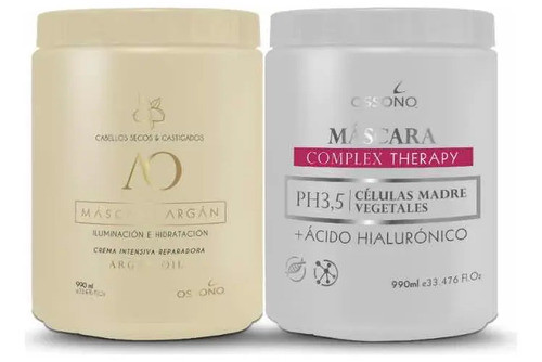 Kit Ossono Mascaras Argan Y Complex Therapy De Kilo 0