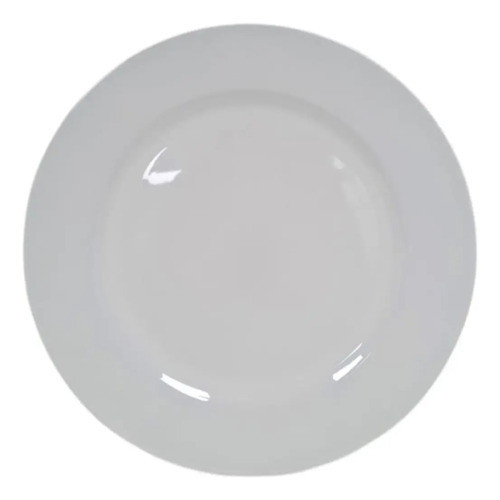 Plato De Sitio Blanco Liso D.33cm Plastico 0