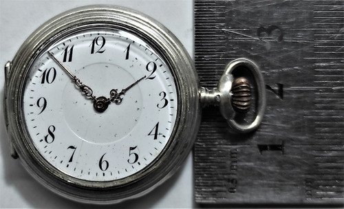 Reloj De Bolsillo - Plata 0,800 Alemana Sombol Funcionando 0
