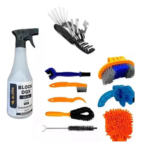 Kit Limpieza Bicicleta+ Desengrasante500ml+ Multiherramienta 0