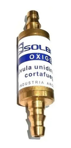 Válvula Arrestallama Para Manguera Oxigeno Solbron 0