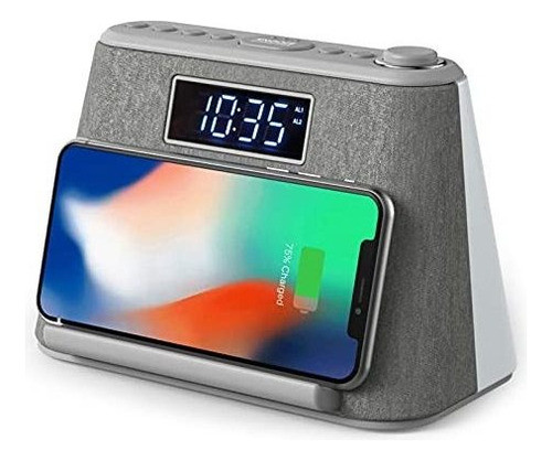 Despertador De Cabecera Sin Tictac Lcd Despertador Con Carga 0