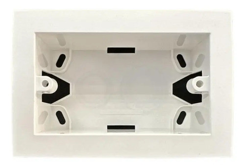 Caja Zocalo 2x4 Para Instalación De Plaqueta Exterior Pared 0