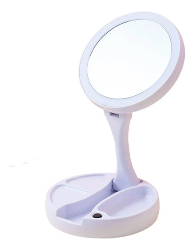 Espejo De Maquillaje Doble Espejo Con Iluminación Led 0