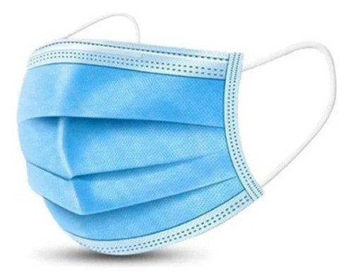 Barbijos Triples Con Elastico Caja X 50 Unidades 0