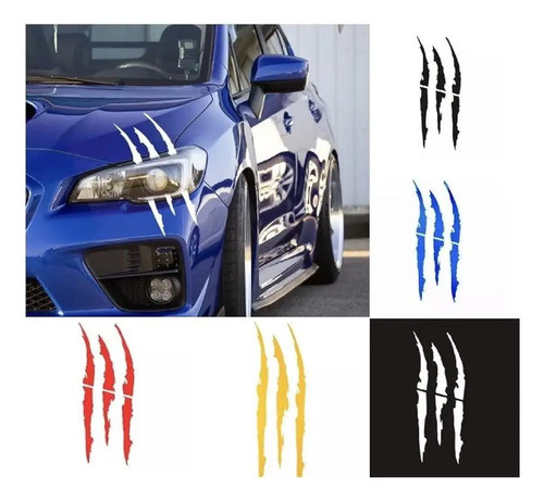 Pegatinas Para Autos Reflective Monster Claw Scratch Marks H 0
