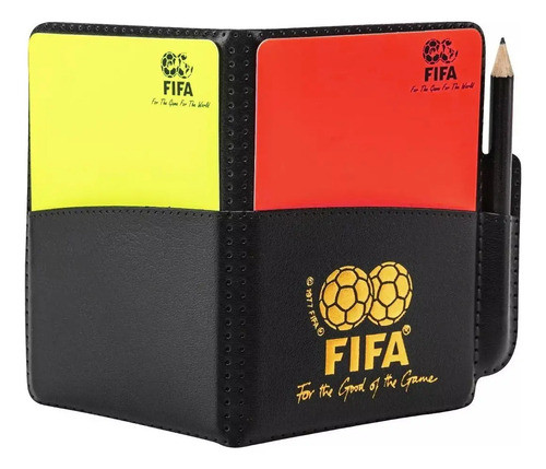 Tarjetas De Arbitro Futbol Con Lapiz Roja Amarilla Anotador 0