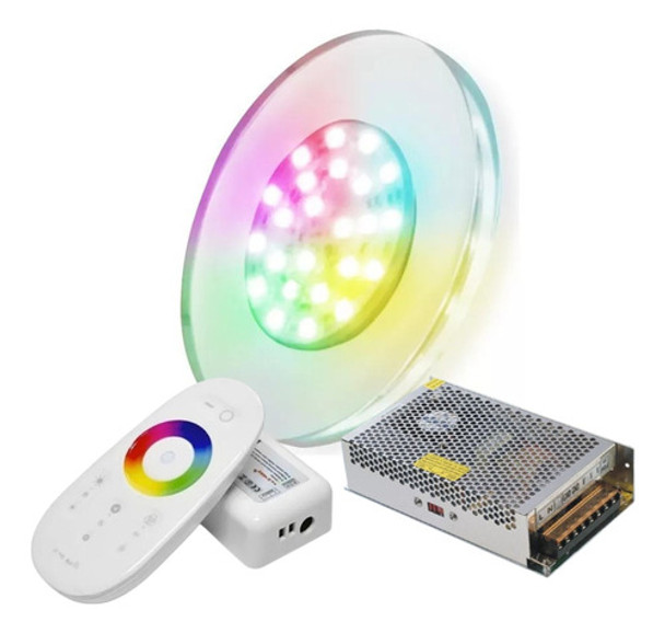 Kit Completo 1 Luces Pileta Acrilico Rgb 0