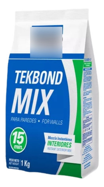 Enduido Interiores Rellena Grietas 1kg Tek Bond 0