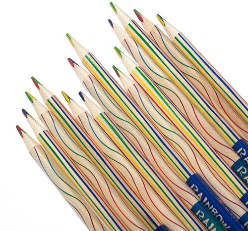 Lapices De Colores Multicolor Arcoiris X30 Unidades 0