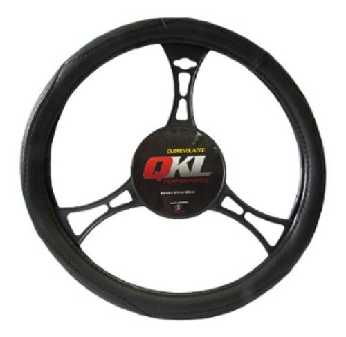 Cubre Volante Para Autos De Cuero Ecológico Negro 0