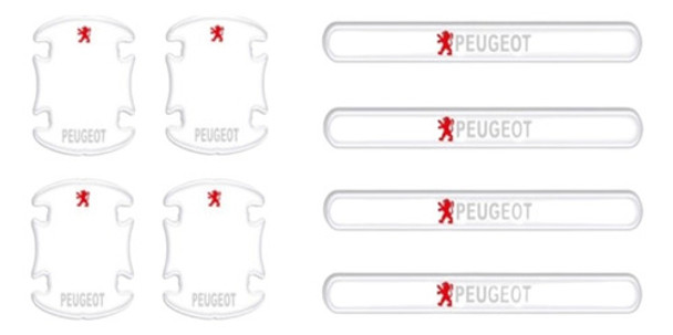Protector Adhes Transparente De Puerta Y Picaporte Peugeot 0