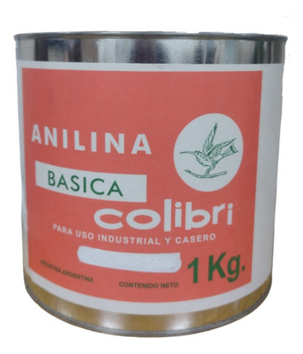 Anilina Basica Colibri X 1000 Grs Gris Al Agua 0