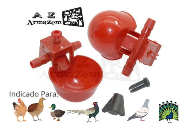 10 Pcs  Bebedouro Automático Tipo Copinho Para Aves 0 10 Pcs  Bebedouro Automático Tipo Copinho Para Aves 0