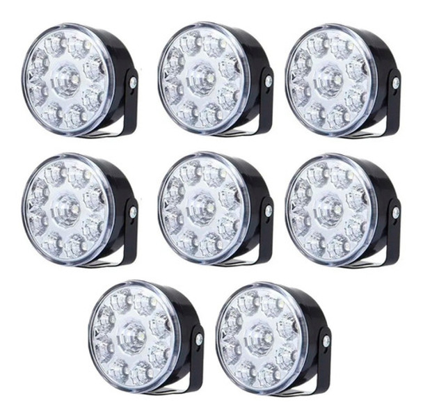Kit 8 Faros 9 Led Auxiliar Accesorio 4x4 Jeep Of Road 0