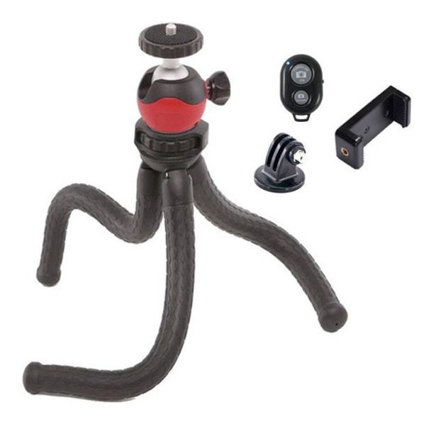 Kit Tripode Flexible Celular + Adaptador Cámara Selfie  T6 0