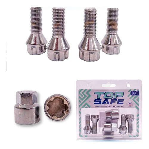 Bulones Antirrobo Seguridad Ruedas Auto - Volvo 440 460 480 0