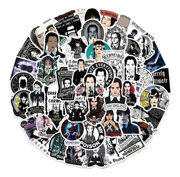 Stickers Autoadhesivo Merlina X 50 0 Stickers Autoadhesivo Merlina X 50 0