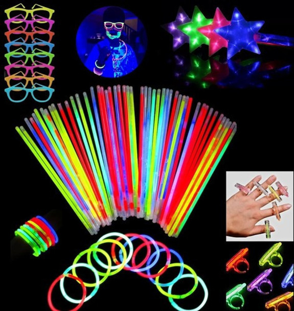 Kit Balada Festa Formatura 120 Itens Neon Brilha No Escuro 0