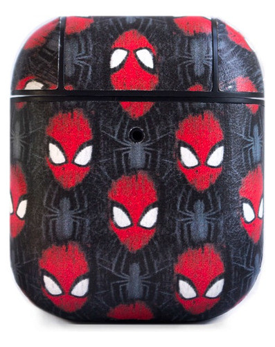 Funda Protectora Spiderman Faces Marvel Para AirPods Rígida 0