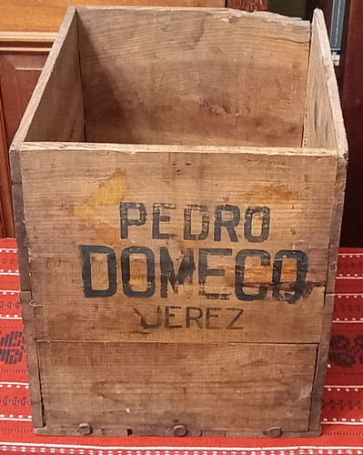 Antiguo Cajón De Madera Pedro Domecq Jerez - Saenz Briones 0