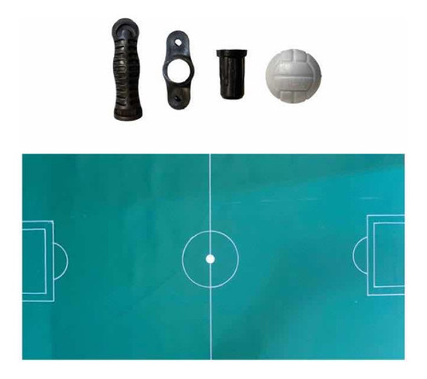 Piso Lona Metegol + 8 Puños + 16 Bujes + 10 Pelotitas. 0