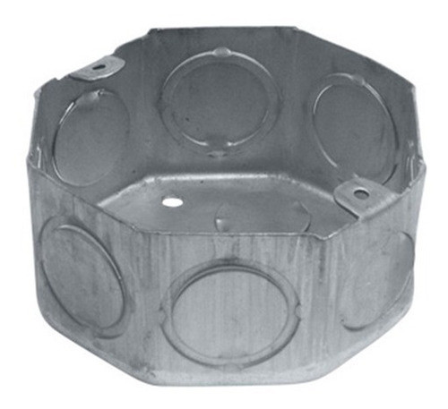 Caja Luz Octogonal Chica Para Embutir Chapa 8x8cm 0