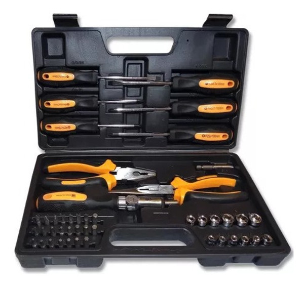 Kit Herramientas 45 Piezas Pinzas Tubos Destornilladores Ja 0