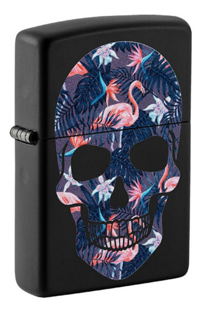 Encendedor Zippo 49771 Flamingo Skull Design Garantia. 0