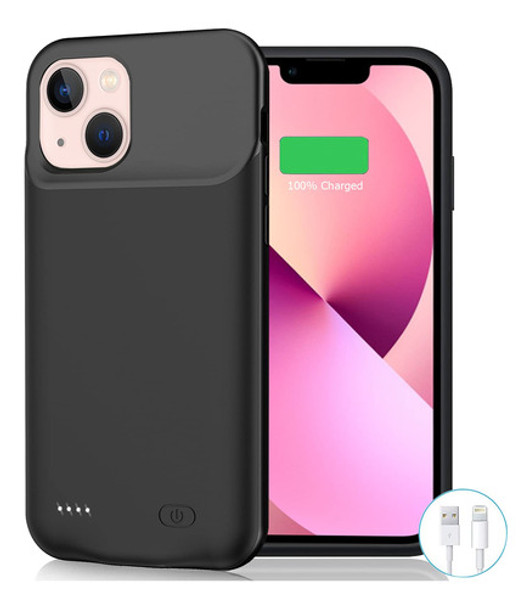Funda Con Bateria De 6500 Mah Para iPhone 13 Mini 0