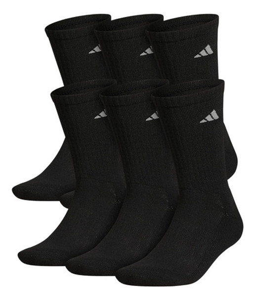 Medias Deportivas adidas Hombre Talle L 6 Pares Negro 0 Medias Deportivas adidas Hombre Talle L 6 Pares Negro 0