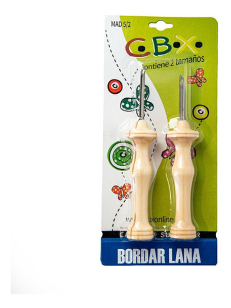 Aguja Bordado Lana Deco Chino 2 Medidas Madera Cbx - Wep Wep 0 Aguja Bordado Lana Deco Chino 2 Medidas Madera Cbx - Wep Wep 0