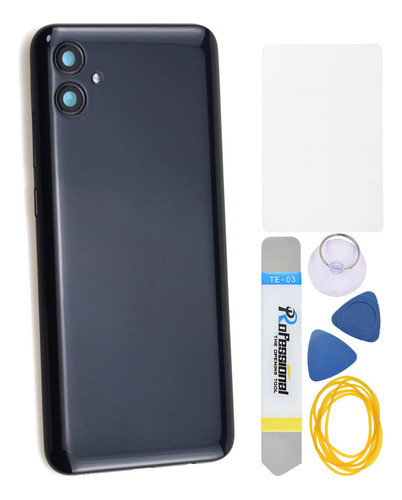 Repuesto Tapa Trasera De Plastico Para Samsung A04e Negro 0