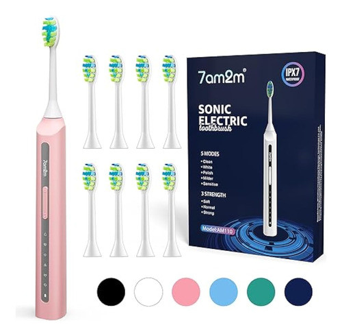 7am2m Cepillo De Dientes Eléctrico Sónico, 0