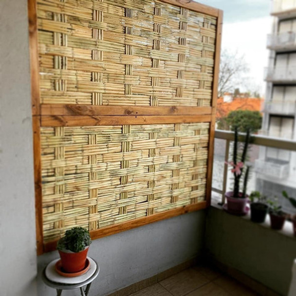 Divisor De Balcón /paneles De Caña 100 X  100 Cm 0