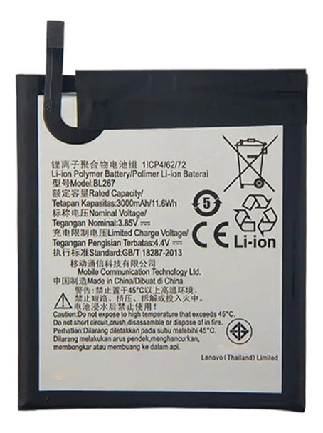 Bateria Bl267 Para Motorola Lenovo Vibe K6 Garantia 100% 0