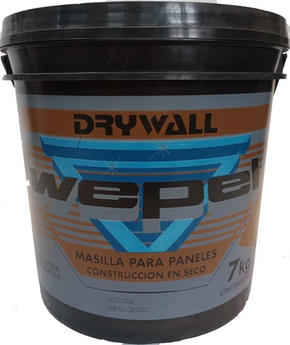 Masilla Para Durlock Drywall Interior Wepel X 7 Kg 0