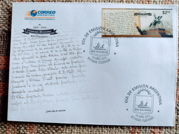 Sobre Conmemorativo Consejo Municipal Rio Gallegos 0