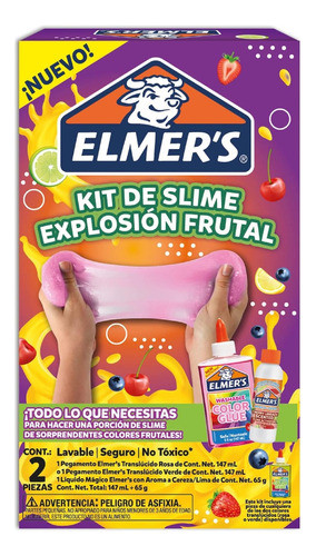 Kit Elmers Para Hacer Slime Explosion Frutal X 2 Piezas 0