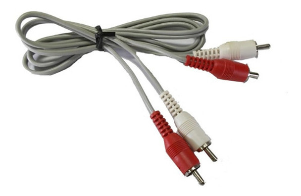 Cable Adaptador 2 Rca Macho A 2 Rca Macho 1 Metro Color Gris 0