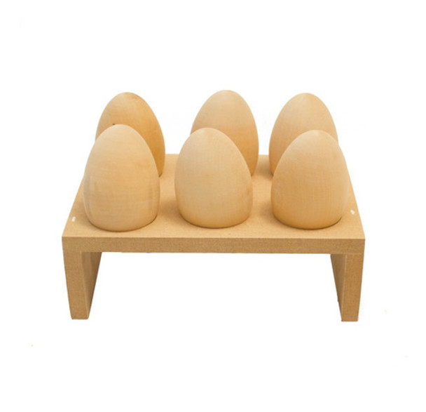 Pack 6 Huevos De Madera Maciza + Huevera Mdf Pascuas Conejo 0 Pack 6 Huevos De Madera Maciza + Huevera Mdf Pascuas Conejo 0