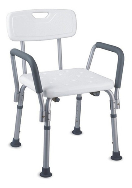Silla Para Ducha En Aluminio Altura Regulable Con Agarradera 0