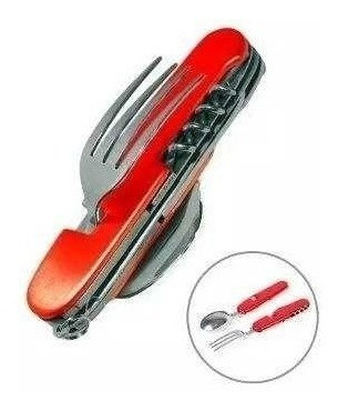 Cortaplumas Con Cubierto Plegable Cuchara Cuchillo Tenedor $ 0